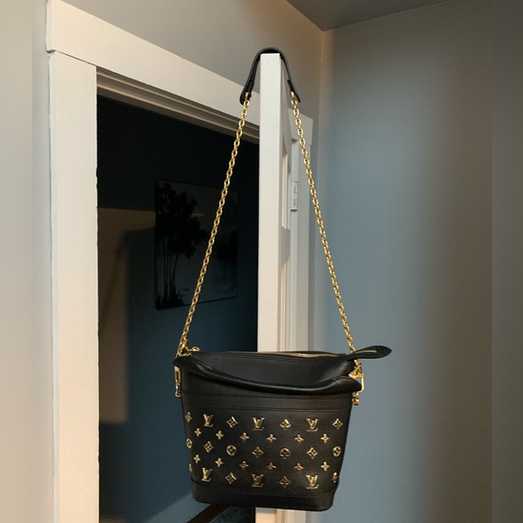 ❌SOLD❌2021 authentic Louis Vuitton Cruiser PM black calfskin leather two way bag - Picture 2 of 16